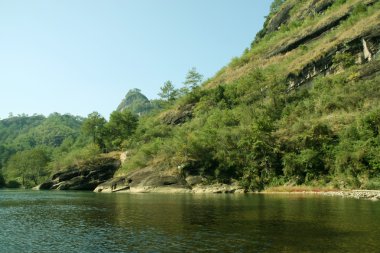 dağ doğal manzara, wuyi dağ, fujian province, çene