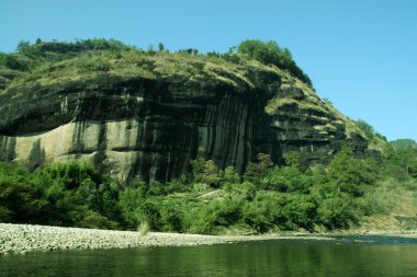 dağ doğal manzara, wuyi dağ, fujian province, çene