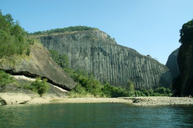 dağ doğal manzara, wuyi dağ, fujian province, çene