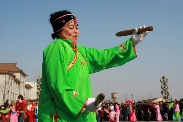 Yangko, une danse populaire populaire populaire populaire en Chine — Photo