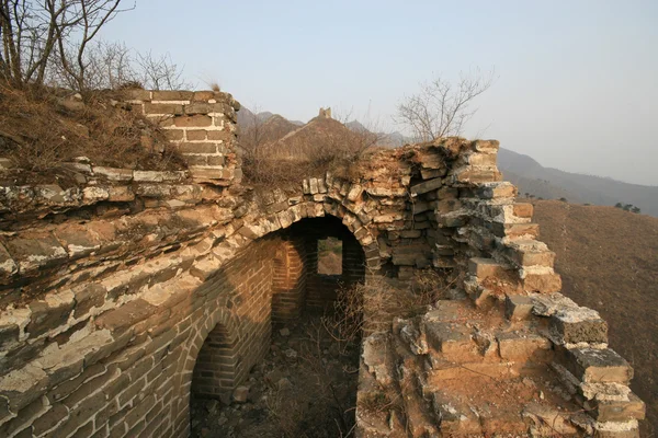 La Gran Muralla en el norte de China — Foto de Stock