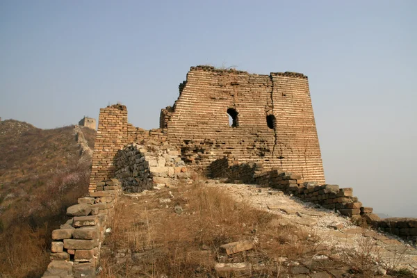 Το Σινικό τείχος στην βόρεια Κίνα — Φωτογραφία Αρχείου