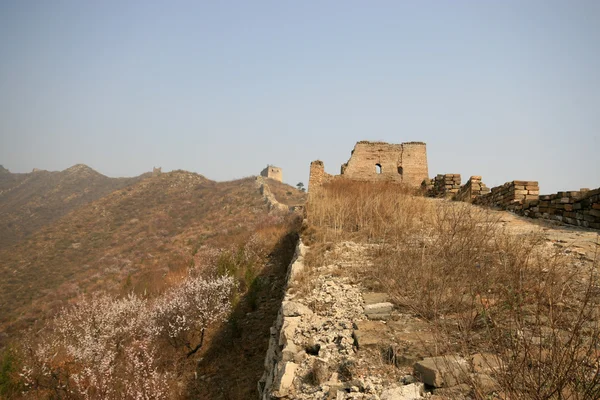 Velká čínská zeď v severní Číně — Stock fotografie