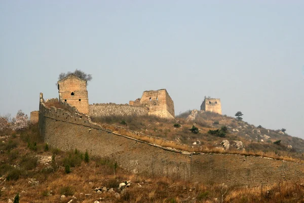 A Grande Muralha no norte da China — Fotografia de Stock