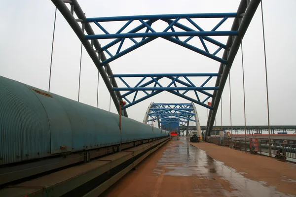Steel bridges in caofeidian, north china — Stock Photo, Image