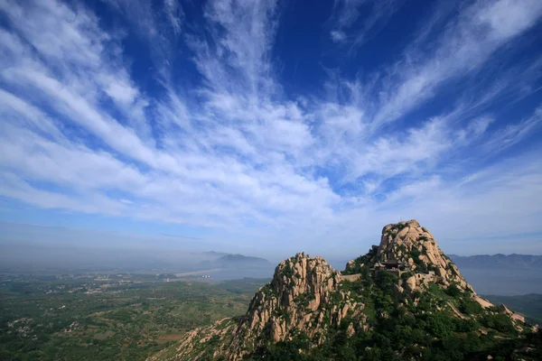 Horské oblasti přírodní scenérie v severní Číně — Stock fotografie