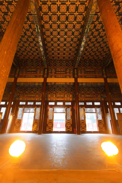 Chinese ancient temples interior architecture — Stock Photo, Image