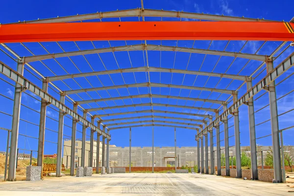 Steel structure framework — Stockfoto