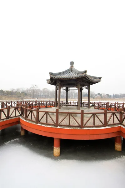 Pavilion in a park, traditional Chinese architectural style — Stock Photo, Image