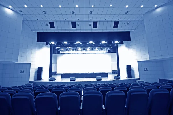 Theatre chairs and stage — Stock Photo, Image