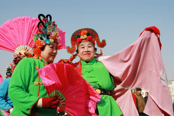 Янко, популярный сельский народный танец в Китае — стоковое фото