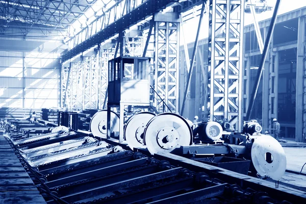 Ocelové podnik výrobní dílna — Stock fotografie