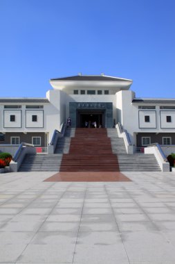 Çin mimarisi sahne bir parkta