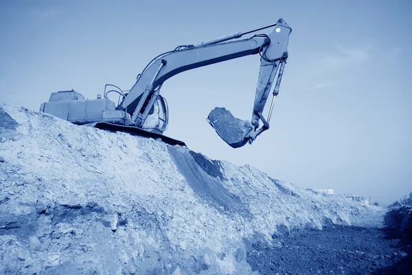 Tractors in a construction site — Stock Photo, Image