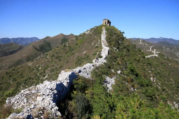 Die ursprüngliche Ökologie der großen Mauer — Stockfoto