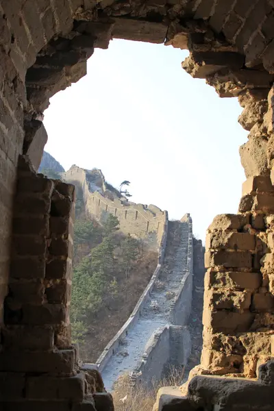 De oorspronkelijke ecologie van de grote muur pass — Stockfoto