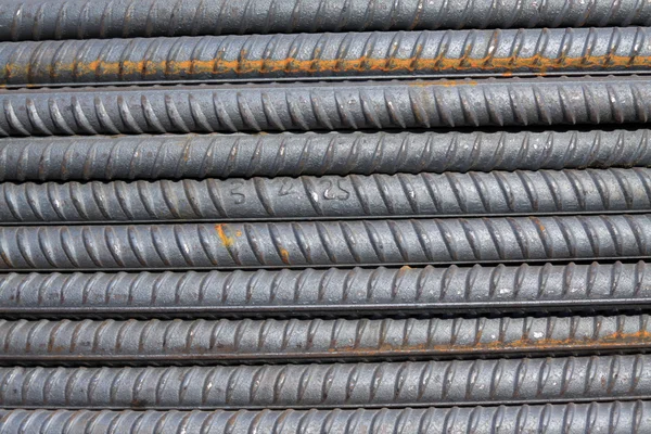 Barras de aço materiais de construção — Fotografia de Stock