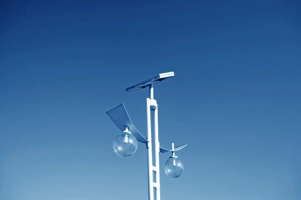 Solar street lights — Stock Photo, Image