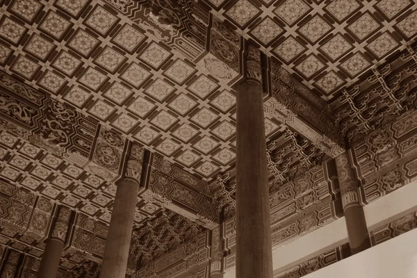 Temples antiques chinois architecture intérieure — Photo