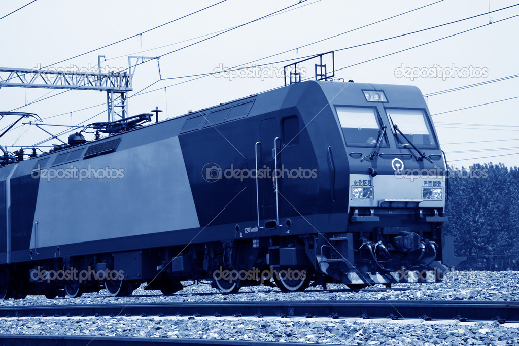 locomotive running on railway