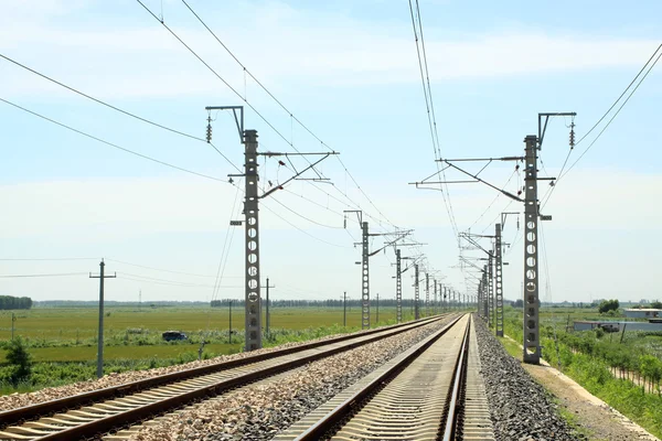 Železniční trať — Stock fotografie