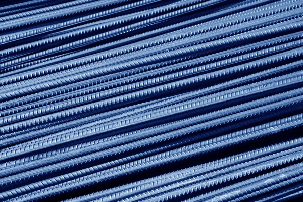 Steel rebar in pile up — Stock Photo, Image