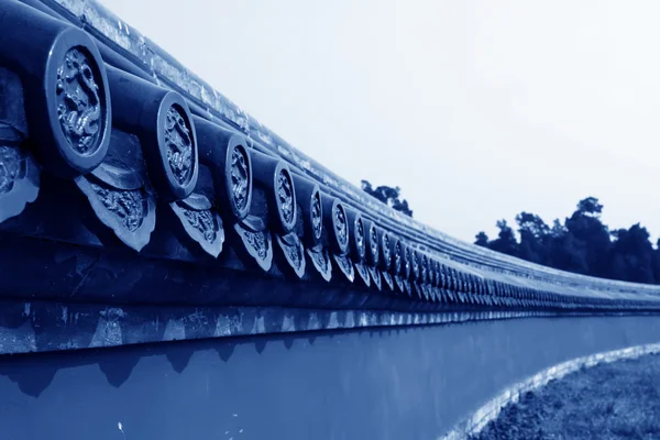 The glazed wall of temple of heaven — Stock Photo, Image