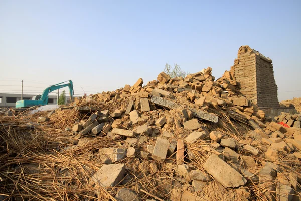 Housing demolition materials — Stock Photo, Image