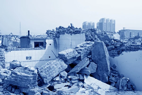 Housing demolition materials — Stock Photo, Image