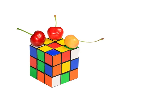 Färgglada kub — Stockfoto