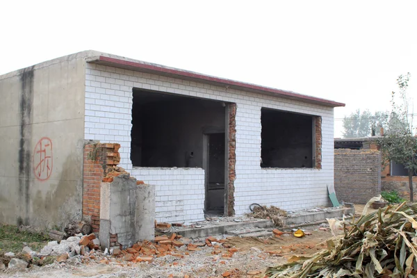 Housing demolition materials — Stock Photo, Image