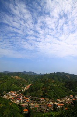 dağ köyü manzarası