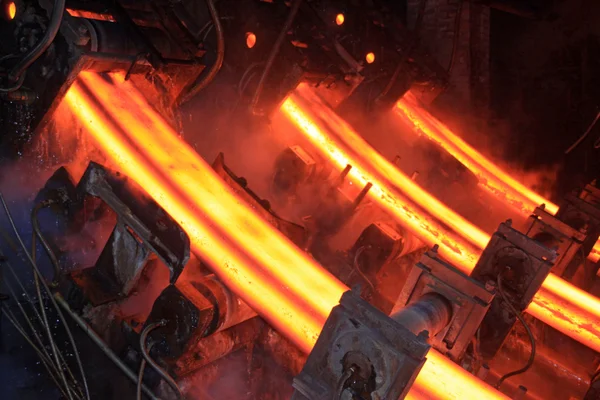 High temperature steel ingots — Stock Photo, Image