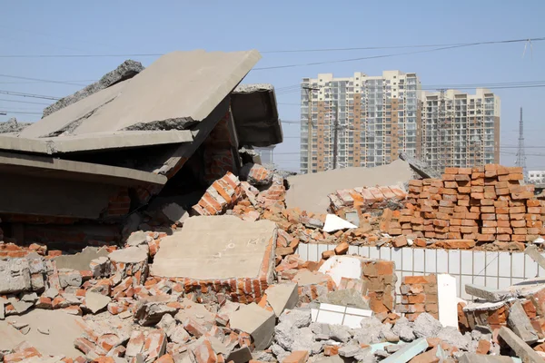 Muralhas destruídas — Fotografia de Stock