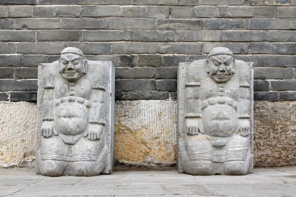 Stone carving works in a temple — Stock Photo, Image