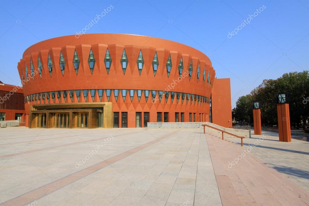 Beijing tsinghua university campus architecture and landscape, c