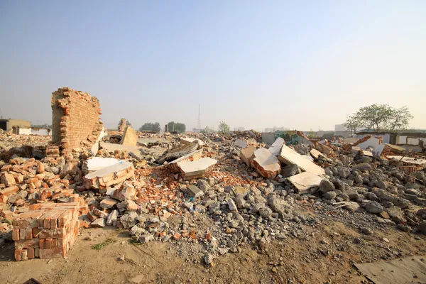 Housing demolition materials — Stock Photo, Image