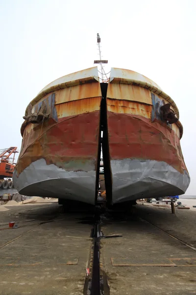 Maintenance of barges — Stock Photo, Image