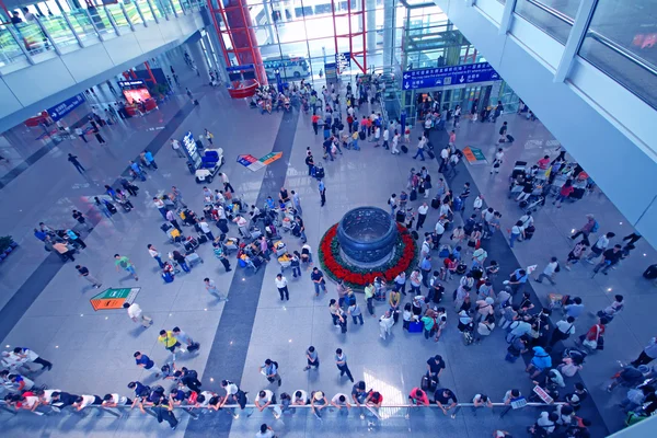 La scène du bâtiment de l'aéroport T3 à Beijing — Photo