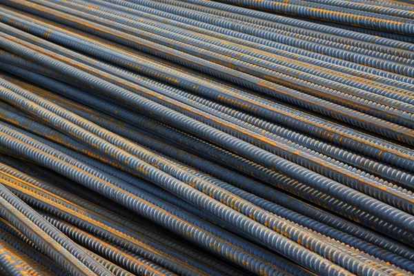 Twisted steel construction materials — Stock Photo, Image