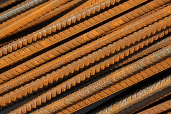 Twisted steel construction materials — Stock Photo, Image