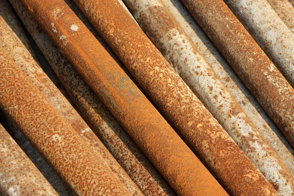 Rusty steel tube — Stock Photo, Image