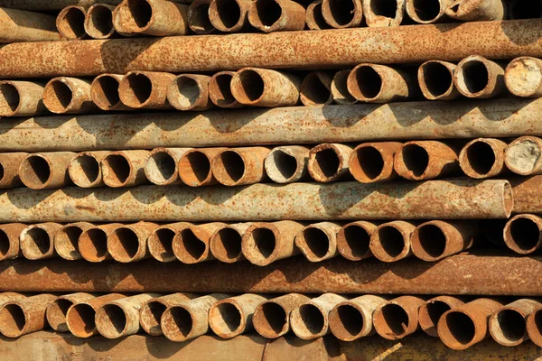 Paslı çelik boru — Stok fotoğraf