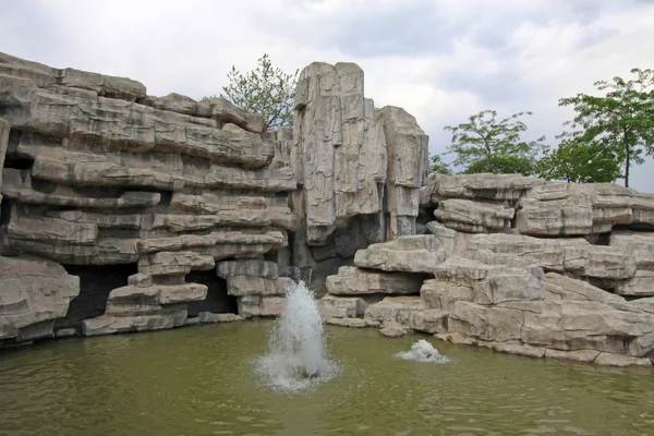 rockery landscape architecture in a park