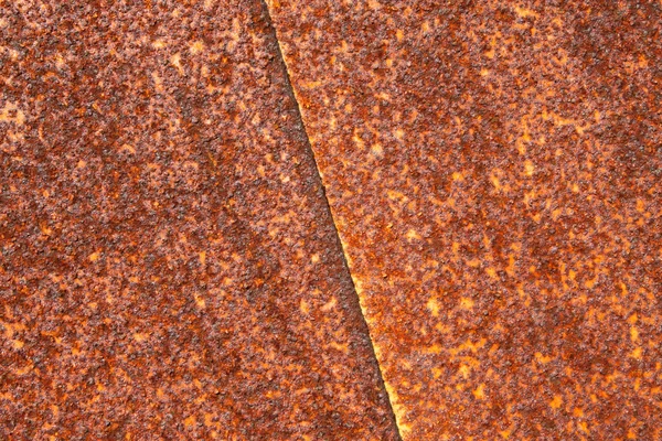 Oksidasyon pas kahverengi demir plaka — Stok fotoğraf