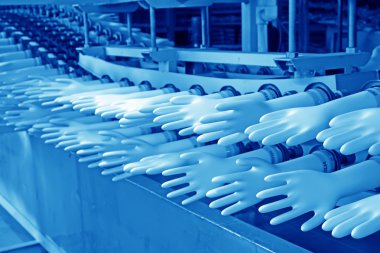 línea de producción de acrilonitrilo-butadieno-guantes 