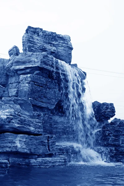 Waterfall in a geological park in China — Stock Photo, Image