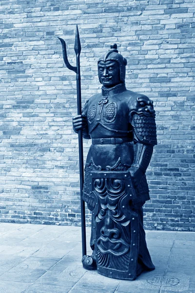 Soldaat sculptuur in China — Stockfoto