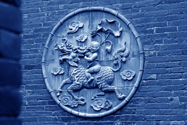 Chinese Relief on wall — Stock Photo, Image