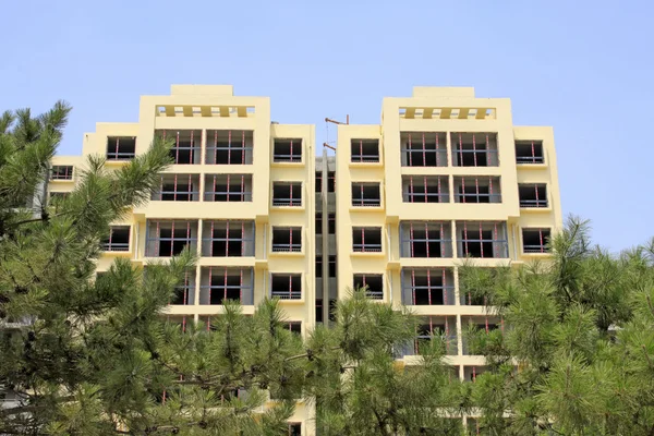 Unfinished buildings at construction site — Stock Photo, Image